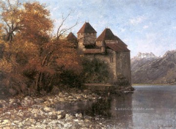  realistischer Werke - Chateau de Chillon realistischer Maler Gustave Courbet